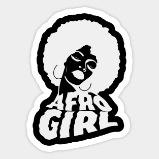 Afro Girl Sticker